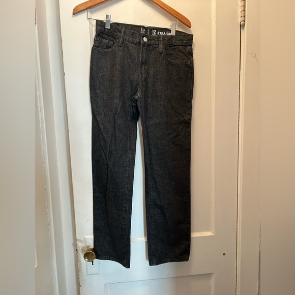 Gap Boys Black Jeans Husky Size 12 Never Worn - Picture 1 of 6
